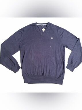 Brooks Brothers Navy V-Neck Sweater